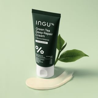 INGU Green Tea Deep Repair Cream + Biome Balance, 50ml