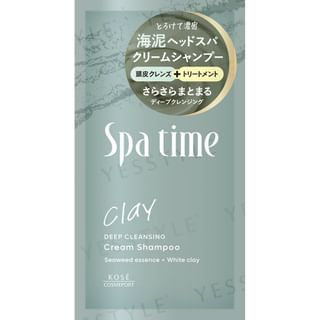Paquete de champú crema de barro Kose Spa Time, 30g