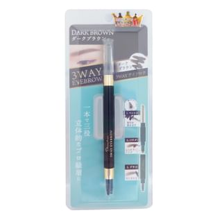 Herramienta para cejas 3 en 1 de PICOMONTE, marrón oscuro