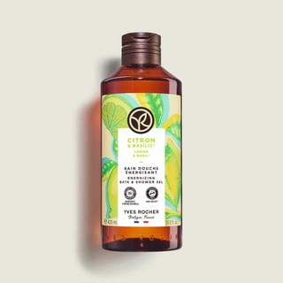 YVES ROCHER Lemon & Basil Energizing Gel Bath & Shower, 400ml
