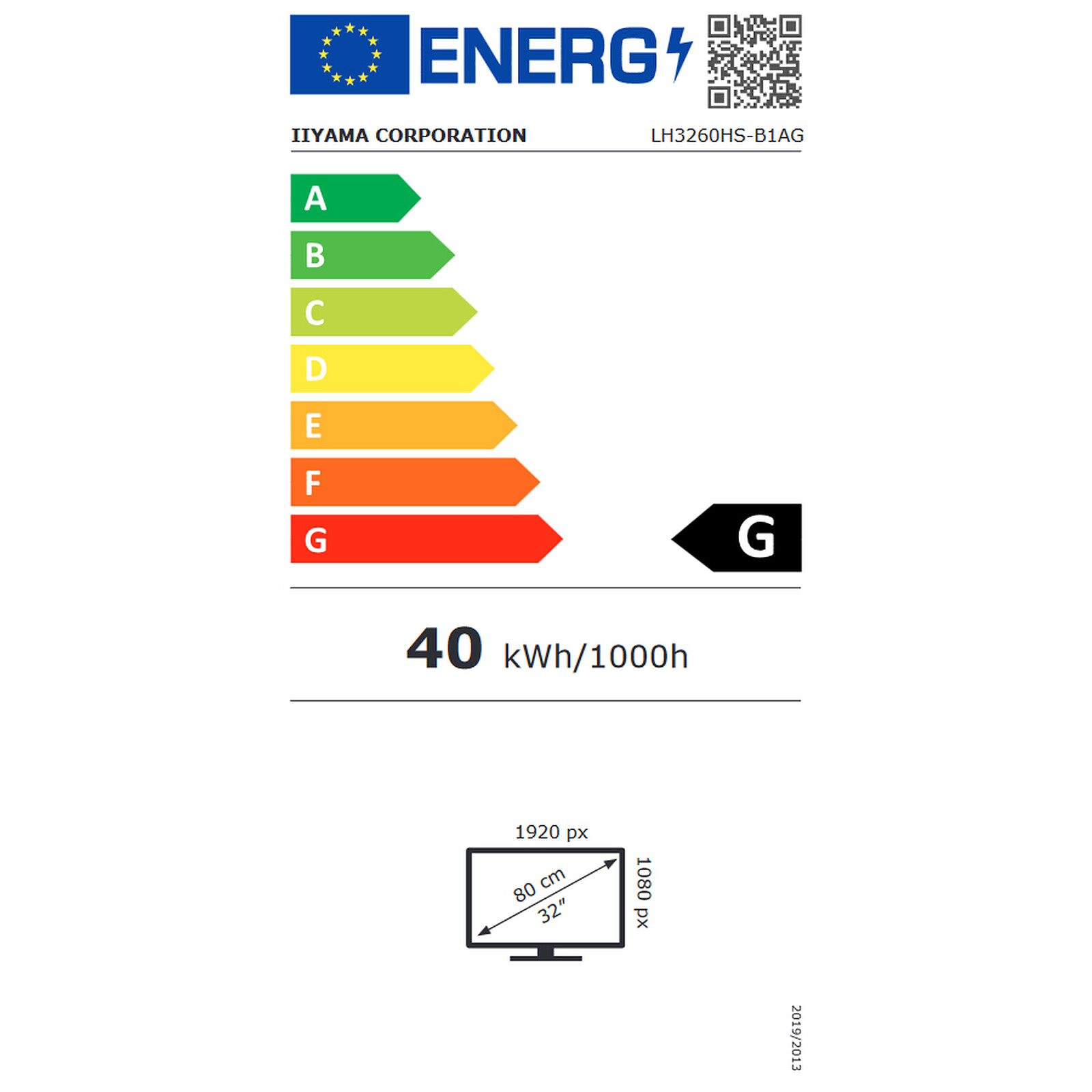 iiyama 32" LED - Prolite LH3260HS-B1AG