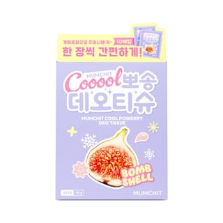 MUMCHIT Cool Powdery Deo Tissue Set - 7g, 10 Sheets, 2 Scent Options