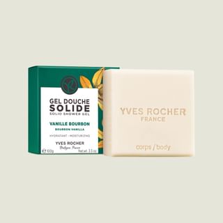 YVES ROCHER Solid Shower Gel, Bourbon Vanilla, 100g