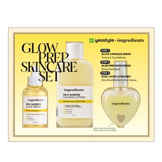 Ensemble de soin du visage ongredients Glow Prep Exclusive YesStyle, 3 pièces