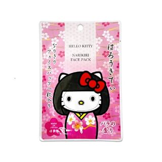 Masque facial ASUNAROSYA Sanrio Hello Kitty Kokeshi Narikiri (1 pièce)