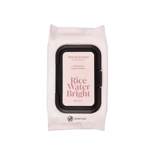 Lingettes nettoyantes éclaircissantes à l'eau de riz The Face Shop