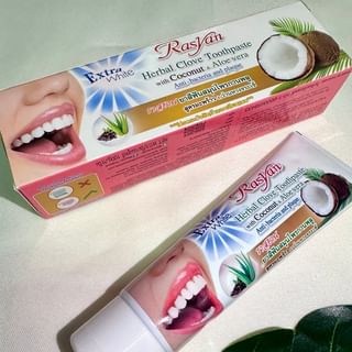 Rasyan Herbal Clove Toothpaste with Coconut & Aloe Vera, 100g