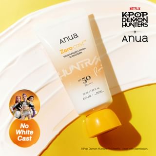 Protector solar hidratante Anua para cazadores de demonios Kpop, sin rastro blanco y a prueba de agua