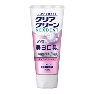 Pasta de dientes Kao Clear Clean Nexdent blanqueadora y para frescura del aliento con manzanilla y manzana 110g
