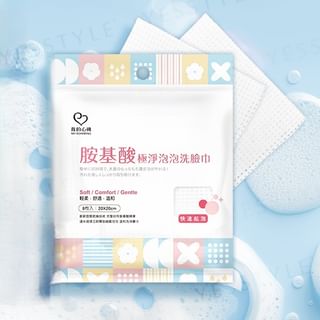 Serviettes nettoyantes faciales en bulle sèche à base d'acides aminés de My Scheming (lot de 8)