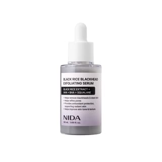 Sérum exfoliant au riz noir NIDA - Anti-points noirs