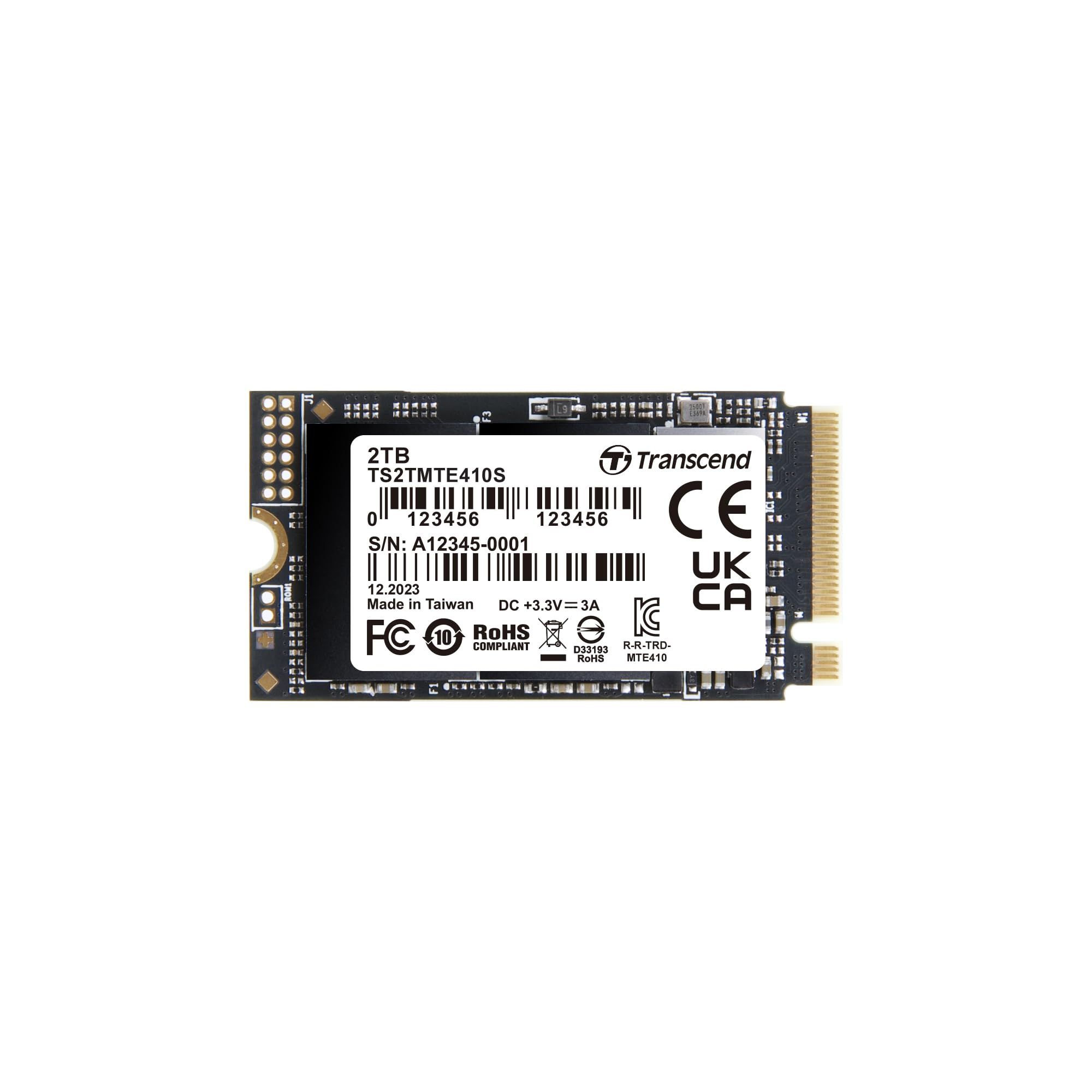 Transcend MTE410S - 2TB NVMe PCIe 4.0 SSD (M.2 2242)