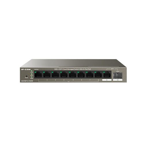 Conmutador Ethernet IP-Com G2210P de 8 puertos Gigabit gestionado con ranura SFP