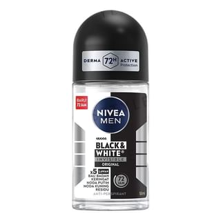 Nivea Men Invisible Black & White Deodorant Roll-On, 50ml
