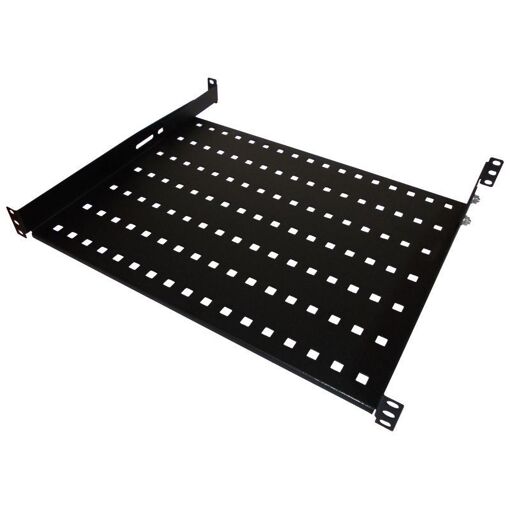 Alantec Fixed Shelf, 19 1U Depth, 550mm, Black
