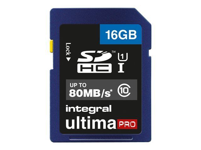 Integral UltimaPro 16GB UHS Class 1/Class 10 SDHC Memory Card