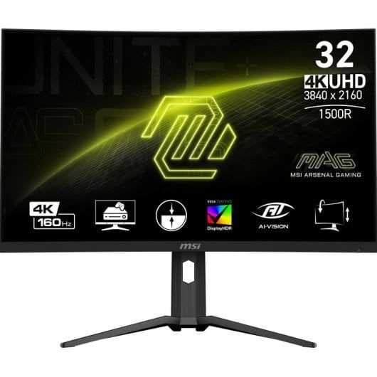MSI 31.5-inch Curved 4K UHD 144Hz Monitor with FreeSync
