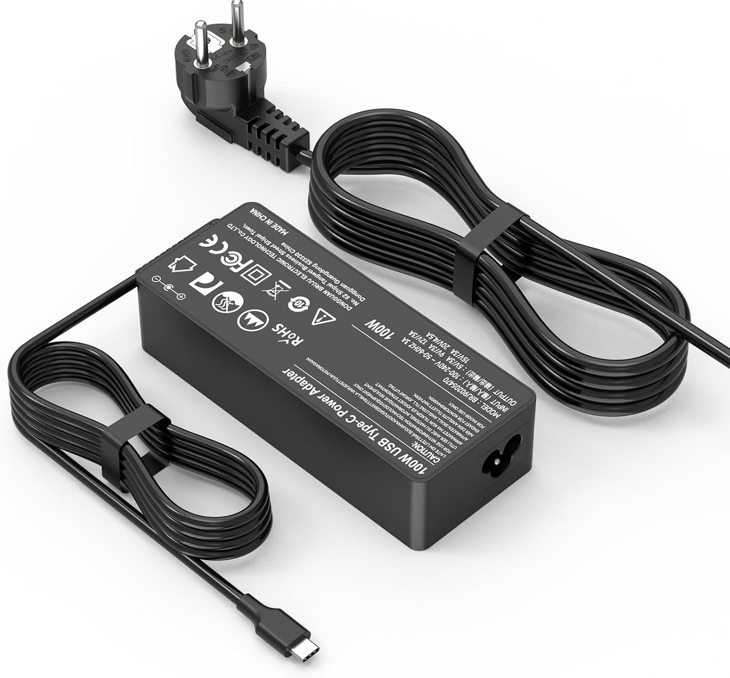 Chargeur KALANKA 100W USB-C, adaptateur universel Type-C pour MacBook Pro/Air, Lenovo Thinkpad, HP Spectre, Huawei Matebook Pro, Xiaomi Air, Dell, ASUS, Acer