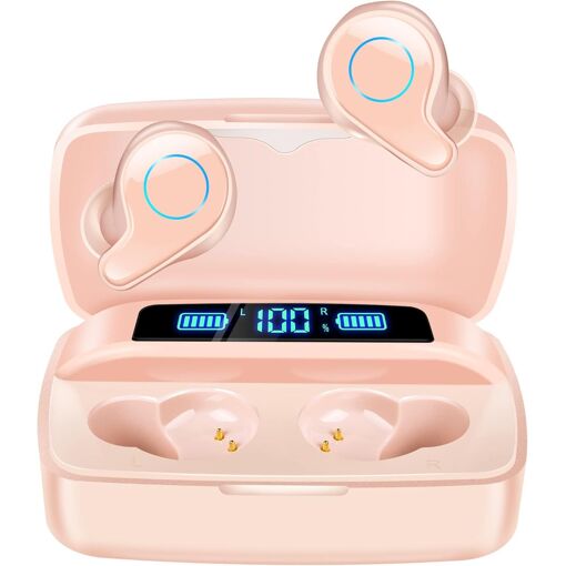 KALANKA Wireless Earbuds, Bluetooth 5.0 Stereo Headset with 156H Playtime