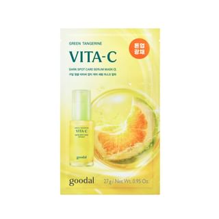Mascarilla en hoja Goodal Green Tangerine para el tratamiento de manchas oscuras, 27g