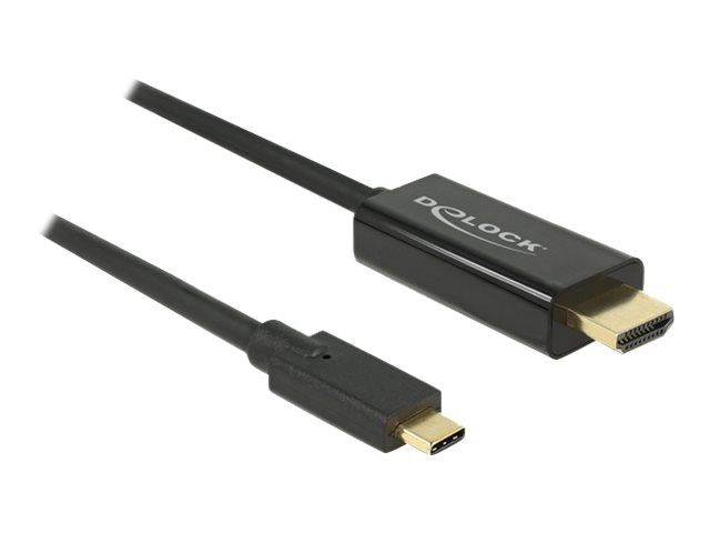 Adaptador de vídeo externo Delock PS171 USB-C a HDMI Negro