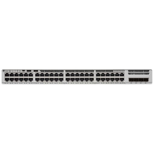 Cisco Catalyst 9200L - Network Switch - C3, 48x 10/100/1000 PoE+ ports, 4x Gigabit SFP uplinks, Rack-mountable, 1440W PoE+