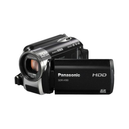 Cámara de vídeo Panasonic SDR-H90EF9-K - 800KP - Zoom óptico 70x - HDD 80GB - Tarjeta Flash - Negro