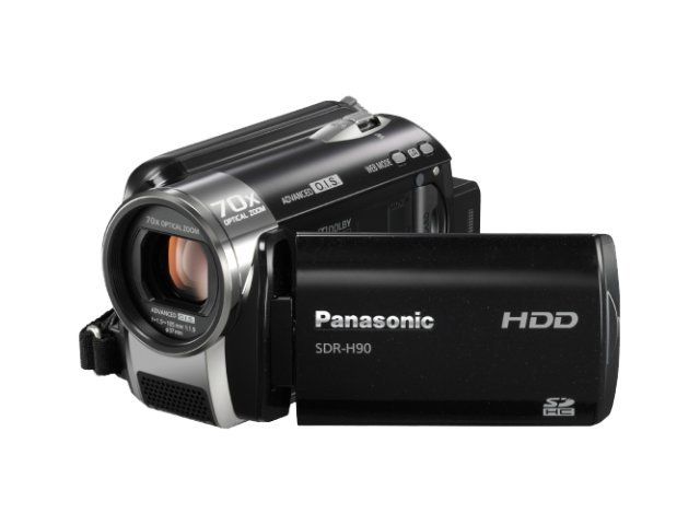 Panasonic SDR-H90EF9 Camcorder - 800KP - 70x Optical Zoom - 80GB HDD - Flash Card - Black