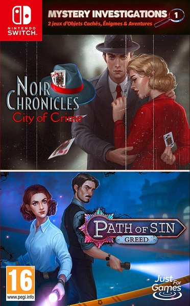 Just For Games Mystery Investigations: Path of Sin - Greed & Noir Chronicles: City of Crime