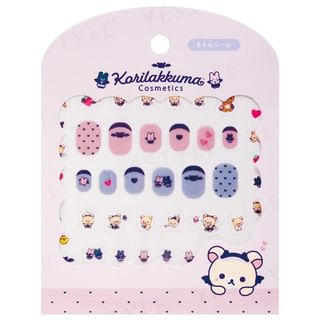 Calcomanías para uñas San-X - Diseño de Rilakkuma y Korilakkuma