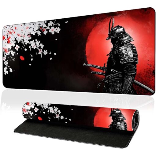KALANKA Mouse Pad - Black, White, Red, 80x30cm, Impermeable, Anti-Slip