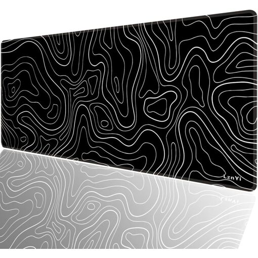 KALANKA XL Mouse Pad 600 x 300 mm - Large Gaming & Office Desk Mat, Anti-Slip Base, Seamed Edges, Smooth and Waterproof Surface for Keyboard & Mouse