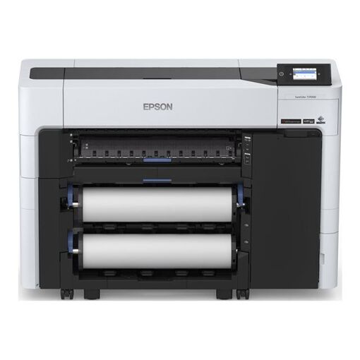 Epson SureColor SC-T3700D - 24" Large Format Color Printer - Roll (61 cm) - 2400 x 1200 dpi - Up to 130 sq.m/hr (Monochrome) / Up to 130 sq.m/hr (Color) - USB, Wi-Fi, Gigabit LAN - Cutting Tool