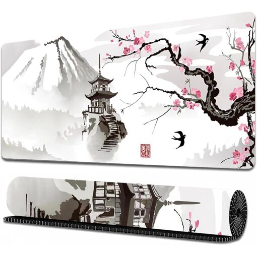 KALANKA XXL Gaming Mouse Pad, 800x300x2mm, Rubber Base, Stitched Edges for Laptop, PC, Gamer
