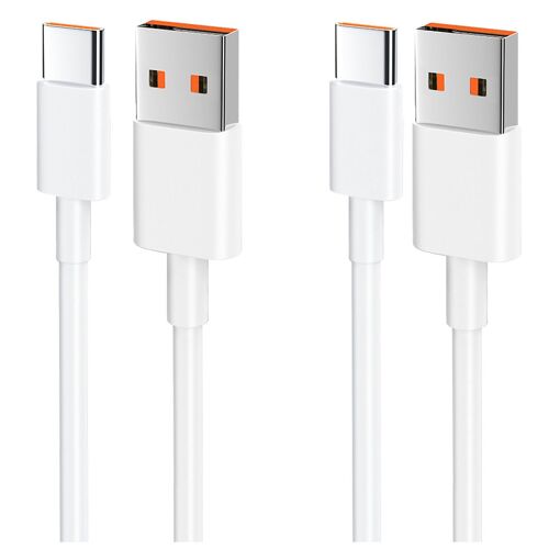 KALANKA Pack de 2 Câbles USB-C 120W (Compatible avec 33W/67W) pour Xiaomi Redmi Note 14/13/12/11s/11/13 Pro/8 9 Pro 9T; Mi 13/14/12T/11T Pro/11 Lite/10T/10/12, POCO X6/X5/C65/M5/X4 (1.5m)