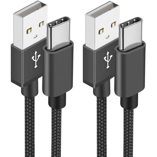 Câble USB C KALANKA [2M + 1M / lot de 2] - Charge rapide 3A, synchronisation de données à haut débit, extrêmement durable, compatible avec Samsung, Apple, Google et bien plus encore