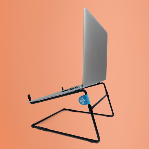 Support pour ordinateur portable R-Go Steel Office, adapté pour 10-22 pouces, noir