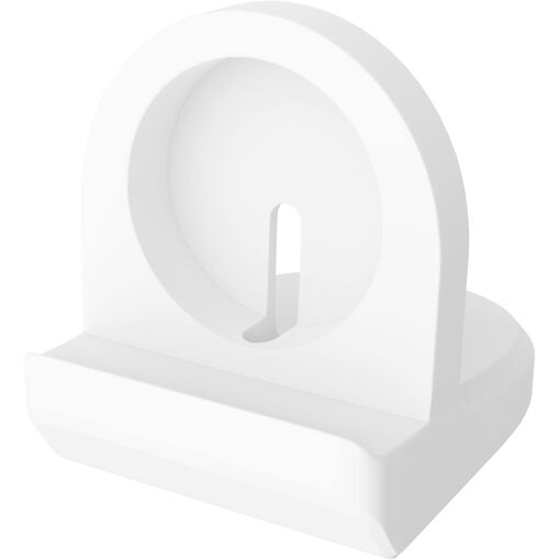 Soporte KALANKA Compatible con iWatch Series 4, 3, 2 y 1 - Modo Mesita de Noche con Ranura para Gestión de Cables Integrada (Blanco)