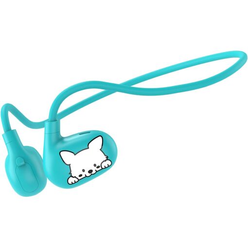 Auricular Bluetooth de orejas abiertas KALANKA para niños, limitación de volumen a 85 dB (azul)