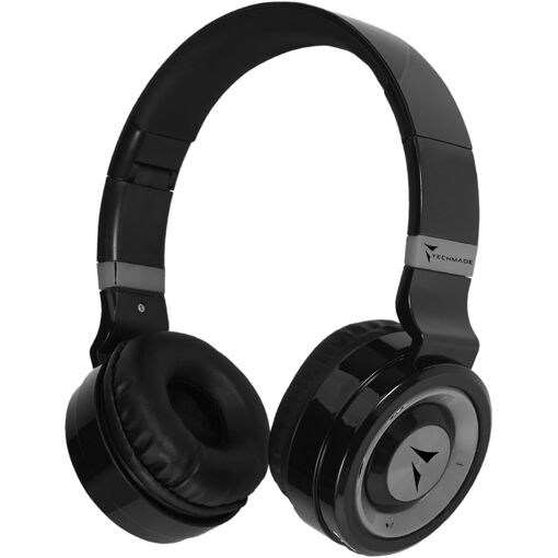 Auricular Bluetooth KALANKA Doblable con Micrófono Integrado, Radio FM y Ranura para Tarjeta SD, Gris