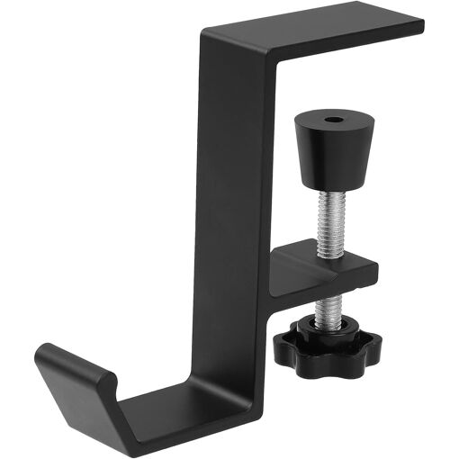 Soporte para auriculares KALANKA - Soporte de escritorio ajustable y ahorrador de espacio para auriculares de juego y más