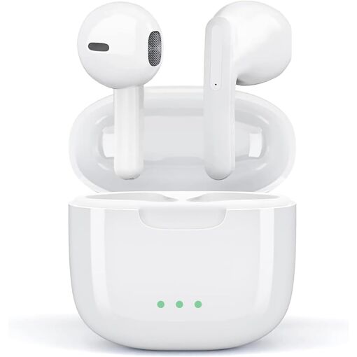 Auriculares inalámbricos KALANKA Bluetooth con sonido estéreo Hi-Fi, cancelación activa de ruido 4 ENC, control táctil, resistencia al agua IP8 para deportes y teléfonos Android