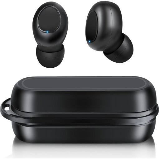 Auriculares Bluetooth KALANKA, Auriculares Bluetooth 5.4 ultra ligeros y compactos con graves profundos y cancelación de ruido CVC