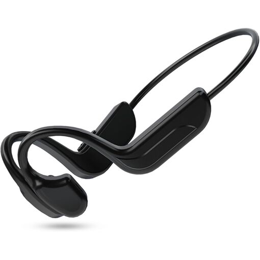 Auricular KALANKA de Conducción Ósea Bluetooth 5.2, Auriculares Sport Open-Ear Inalámbricos, Batería de 8H, Resistente al Agua IPX4, Micrófono HD con Cancelación de Ruido, Auricular para Correr Ligero para Ciclismo, Jogging, Oficina, Android iOS