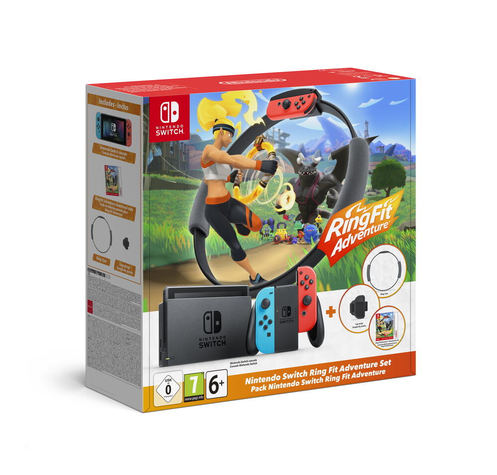 Nintendo Switch Limited Edition Pack + Ring Fit Adventure (Download Code)