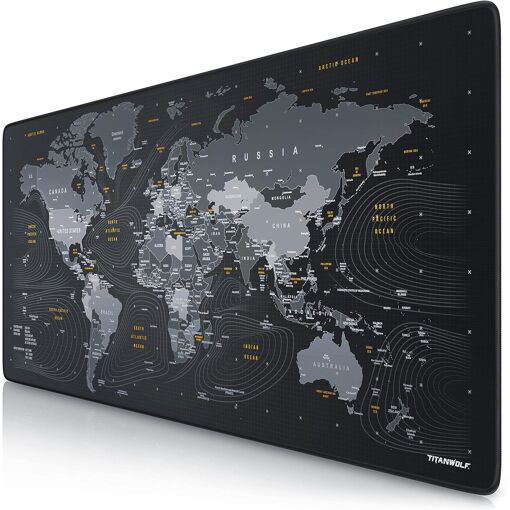 KALANKA-CSL XXL Gaming Mouse Pad - World Map - 900 x 400 mm