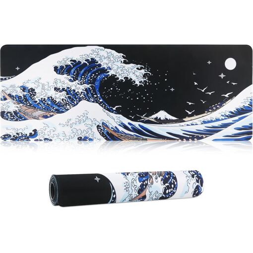 KALANKA XXL Gaming Mouse Pad - Large Computer Mouse Mat with Smooth Fabric and Non-Slip Rubber Base