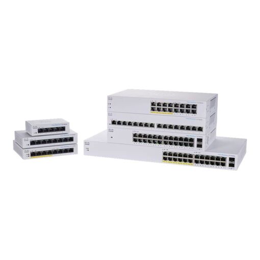Cisco Business 110 Series 110-16PP - Switch - Unmanaged - 8 x 10/100/1000 (PoE) + 8 x 10/100/1000