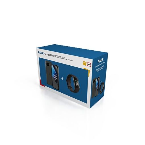 Teléfono inteligente Google Pixel 10a de 6.3 pulgadas, 5G Dual SIM - 128 GB, Negro volcánico + Rastreador de fitness Fitbit Charge 6, Negro