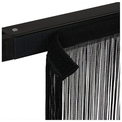 Showtec String Curtain 4x3m Black Pipe & Drape